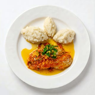 Tilapia in Ginger and Scallions Sauce