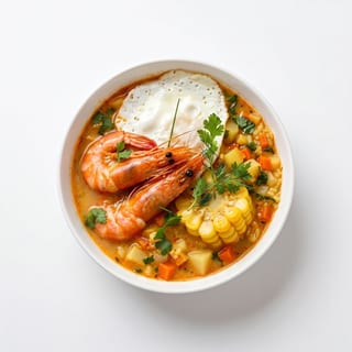 Peruvian Shrimp Soup
