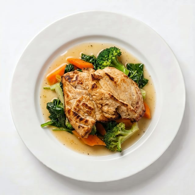 Grilled or Steamed Chicken.