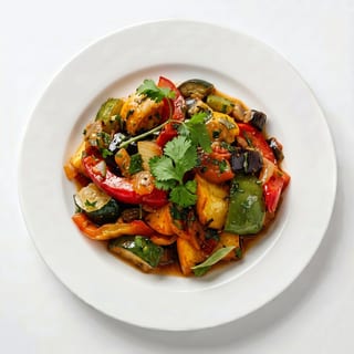 Sauteed Vegetables with Rice