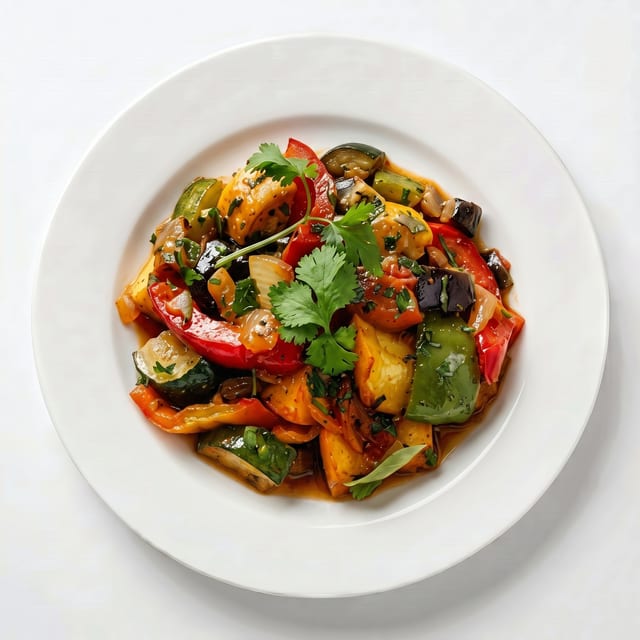 Sauteed Vegetables with Rice.