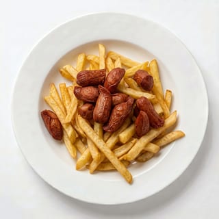 French Fries with Hot Dogs