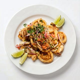 Fried Seafood and Yucca Fries